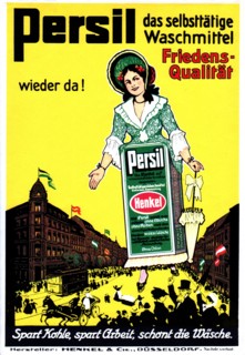 Advertising poster for a laundry soap brand