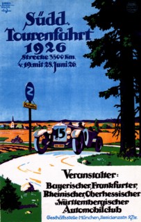 Advertising poster for the Automobile Club