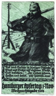 Guerre de 1914-1918. Affiche de propagande.