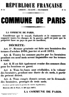 Décret officiel de la Commune