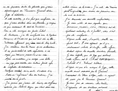 Letter from Alfred Sepselevicius to his lawyer referring to torture