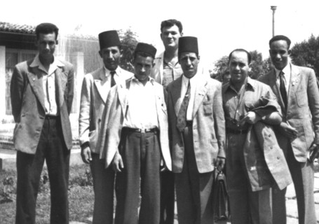 Blida.  Group of activists of the hospital workers trade union.