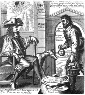 Proverbe de Lagniet : "Le noble est l'araignée, le paysan la mouche"