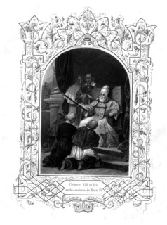 Le pape Clément VIII recevant les ambassadeurs de Henri IV au moment de l'Edit de Nantes