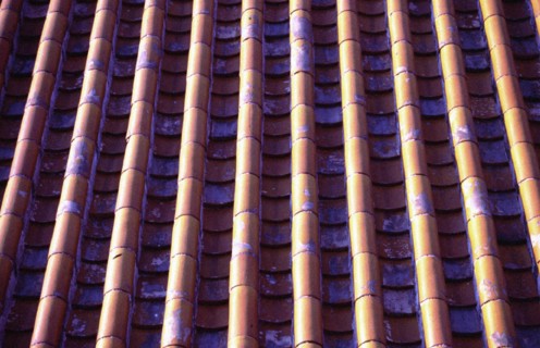 Tuiles colorées et vernies, Palais d'Eté de Pékin