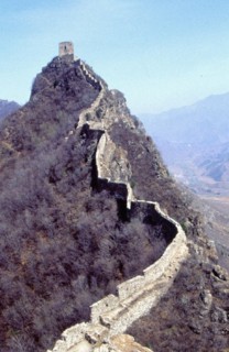 La Grande Muraille à Simatai, en direction de la tour de Pékin