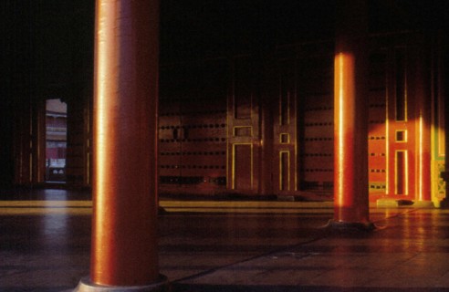 Le Palais impérial, la Cité Interdite à Beijing/Pékin, colonnes