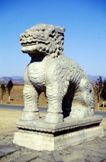Tombeaux de l'Est des Qing, sculpture sur pierre sur le Chemin de l'Esprit