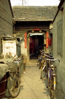 Maison dans le quartier des "Hutong" (ruelles) à Pékin