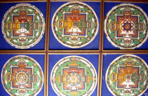 Fresque au pied du Palais de Potala