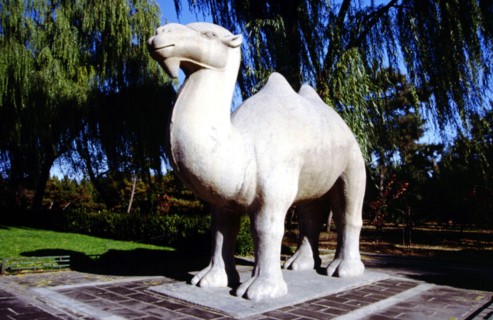 Tombeaux de la dynastie Ming, les 13 mausolées Ming, sculpture animalière en pierre