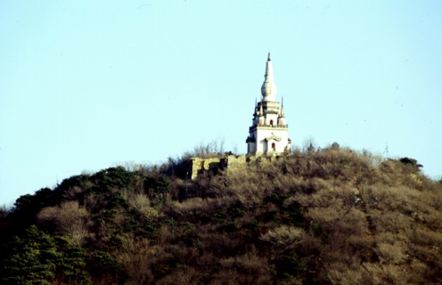 Pagode à Yuquanshan, mont du printemps de Jade