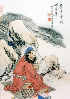 Peinture traditionnelle chinoise - Zhong Kui, le dieu qui capture le fantôme