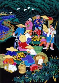 Peinture paysanne chinoise