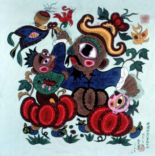Peinture paysanne chinoise