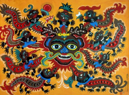 Chinese peasant's painting