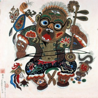 Chinese peasant's painting