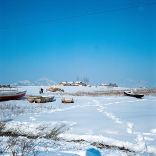 Paysage enneigé dans le nord-est de la Chine