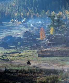 Village de Baohaba, province de Xingjiang, Chine