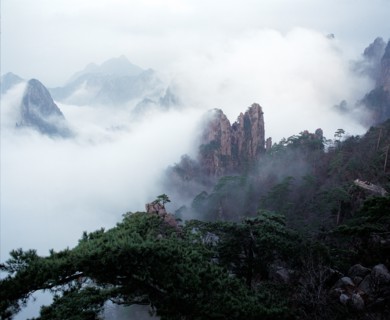 Plateau d'altitude, Montagne Huangshan, province de l'Anhui, Chine