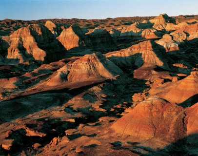 Formation géologique à Sinkiang, Chine