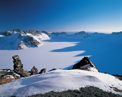 Montagnes sous la neige, Chine