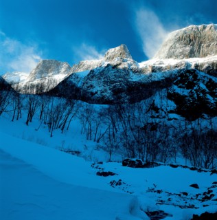 Snowy mountain  landscape, China