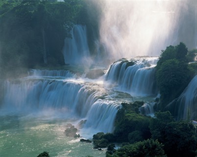 Cascade Detian, province de Guangxi, Chine