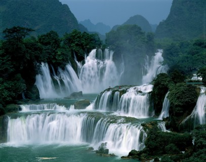 Cascade De Tian, province du Guangxi, Chine