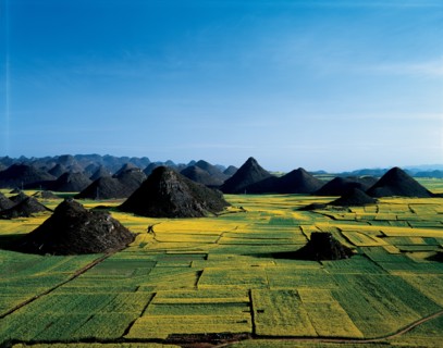 Paysage, district de Luoping, province de Yunnan, Chine