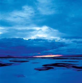Paysage enneigé à l'aube, Chine