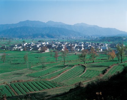 Fermes dans les prairies, Chine