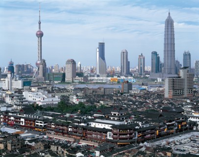 Tour TV Oriental Pearl à  Shanghai, Chine.