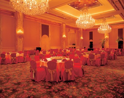 Restaurant de luxe, salle de banquet à Shanghai, Chine