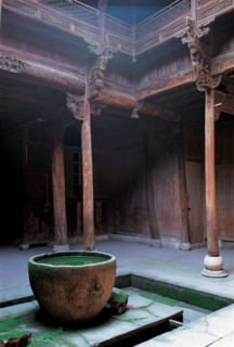 Cour intérieure d'une maison traditionnelle, Chine