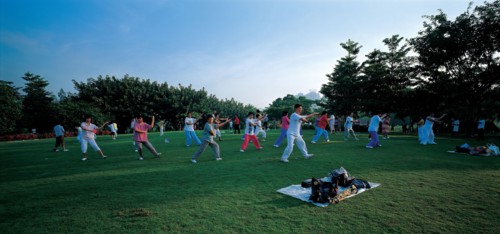 Parc Honghu, Shenzhen, province du Guangdong,
Chine