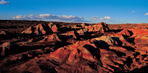 Formation géologique Yadan, province du Xinjiang, Chine