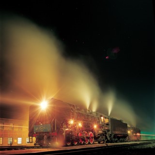 Locomotive à vapeur, nord-est de la Chine