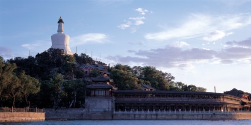 Parc Beihai, Pagode Blanche, Pékin, Chine