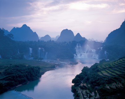Chutes d'eau Detian, Daxi, province du Guangxi, Chine