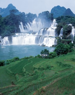 Chutes d'eau Detian, Daxi, province du Guangxi, Chine