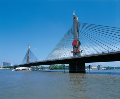 Pont Guangzhou, province du Guangzhou, Chine