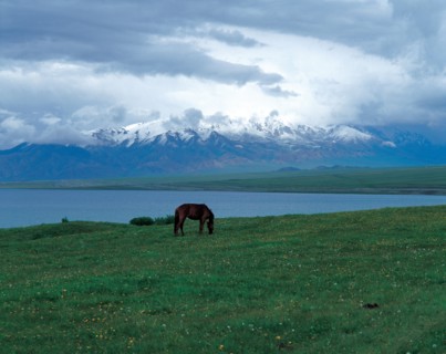 Lac Sayram, Province du Xinjiang, Chine