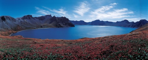 Lac céléste, Mont Changbai,  province du Jilin, Chine