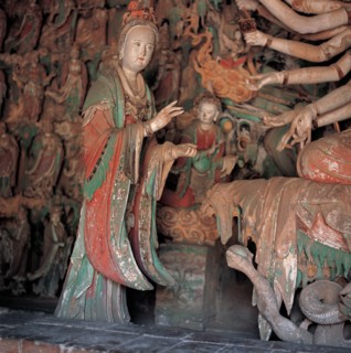 Temple Shuanglin, Dynastie Song, Pingyao, province du Shanxi, Chine
