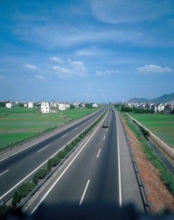 Autoroute, province du Zhejiang, Chine