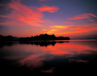 Lac de l'ouest, Hangzhou, province du Zhejiang, Chine