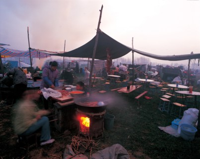 Marché populaire, province du Henan, Chine