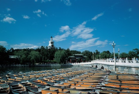 Parc Beihai, Pagode blanche, Pékin, Chine