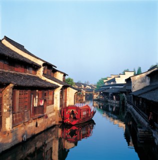 Village sur l'eau, Wuzhen, province du Zhejiang, Chine